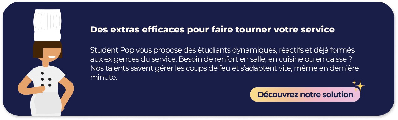 solution d'extras restauration