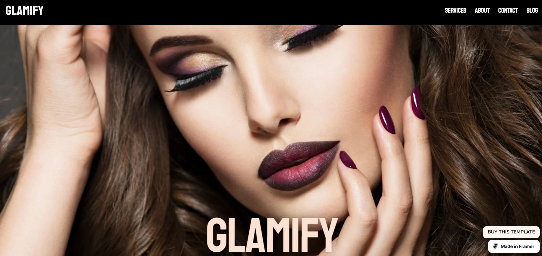 Best Framer Templates for Beauty - Glamify 