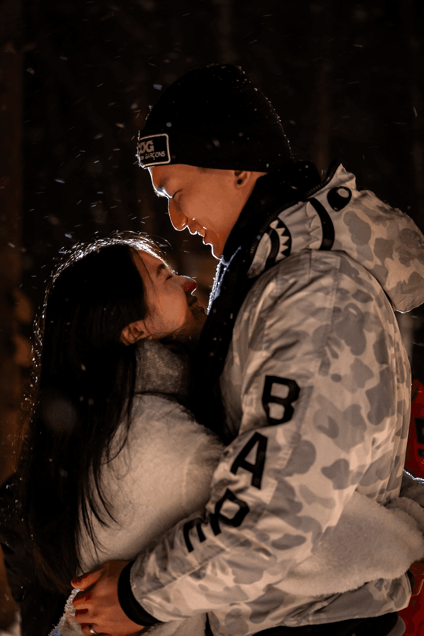 Couple winter photoshoot