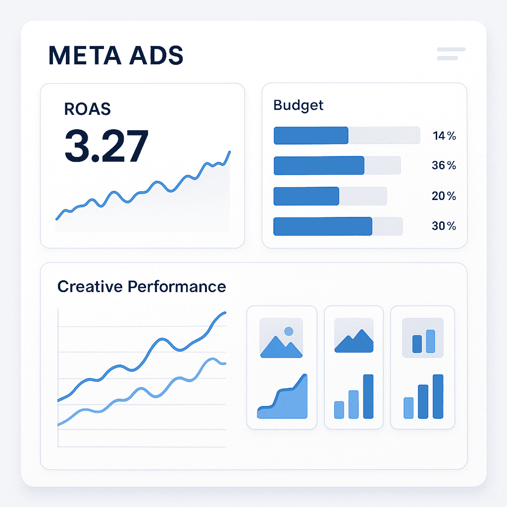 Improve ROAS on Meta Ads with Data-Driven Budget and Creative Testing