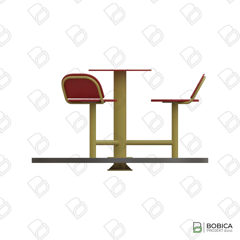 Vrtuljak sa stolom i cvjetnim sjedalicama - "Flower Spin Table"