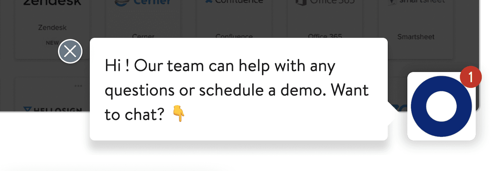 Okta live chat example
