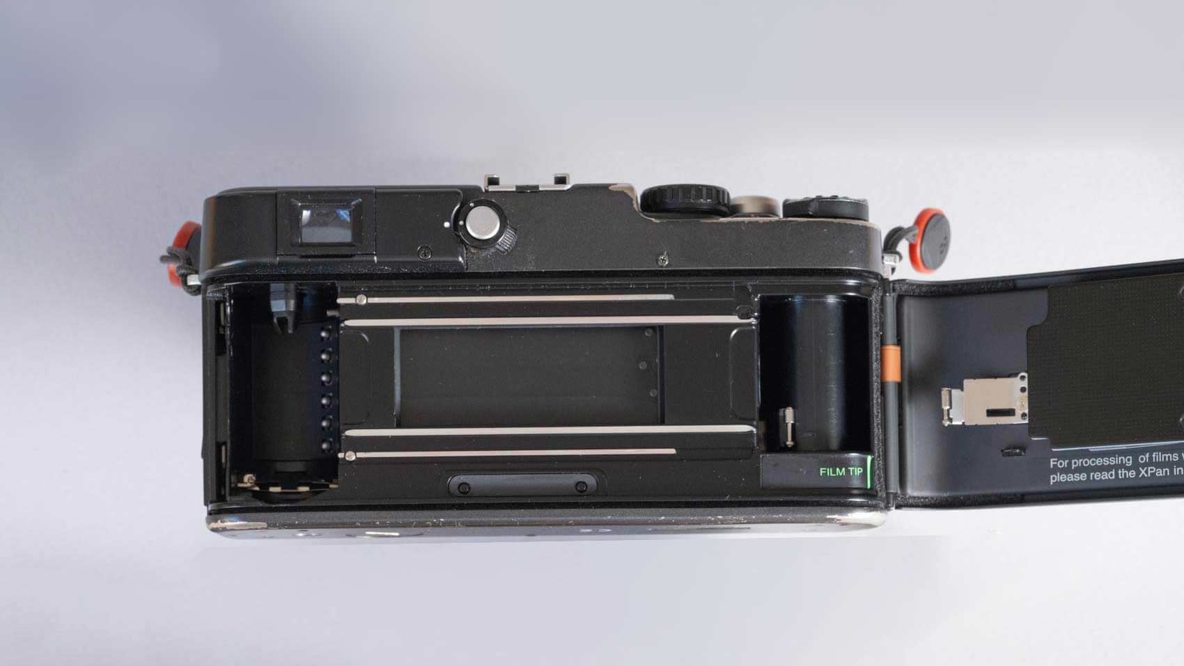 Hasselblad XPan repair showing after the repair of the 8888 error and broken shutter curtain which was fixed by a shutter blade replacement