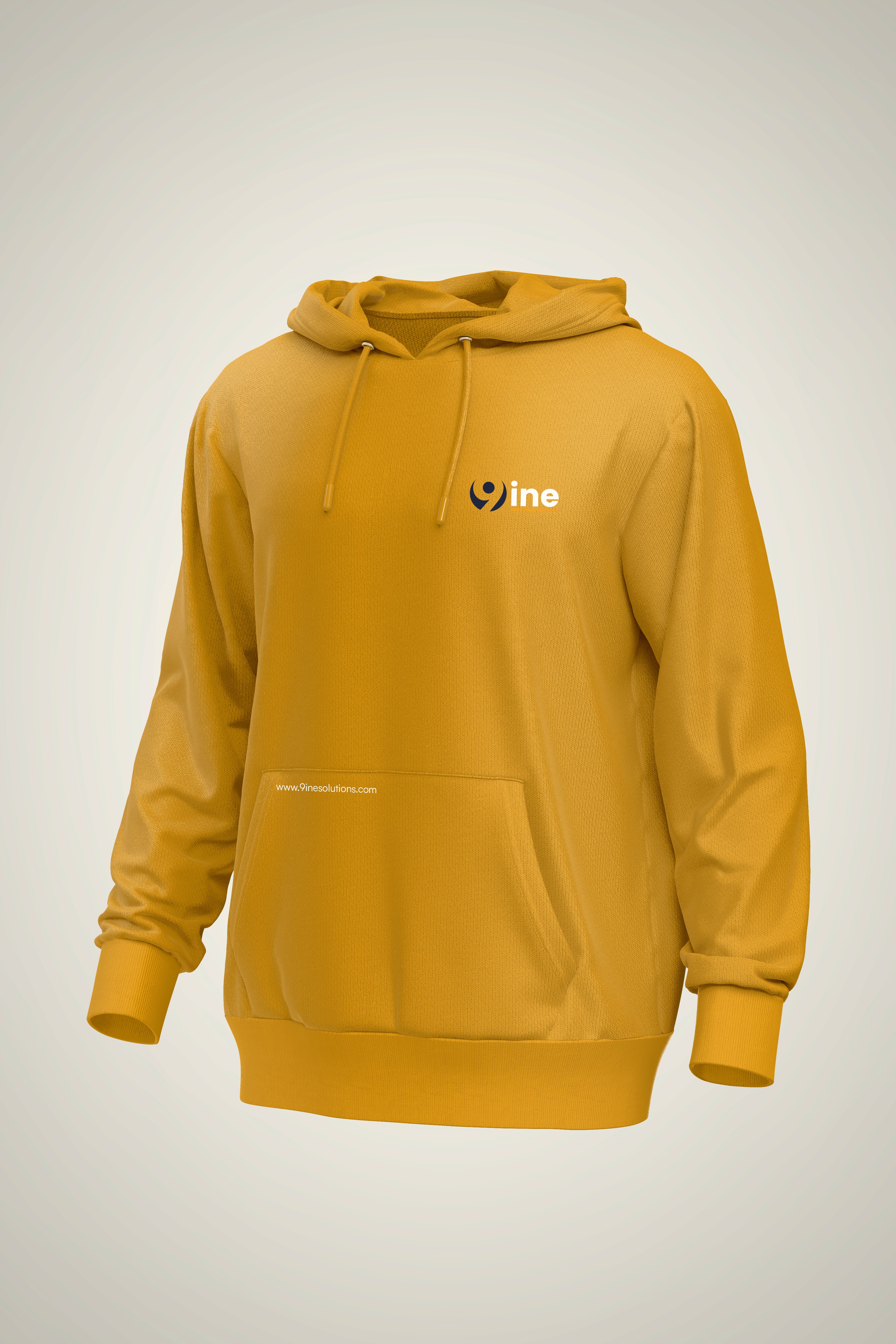 Mustard Customizable Hoodie Mockup