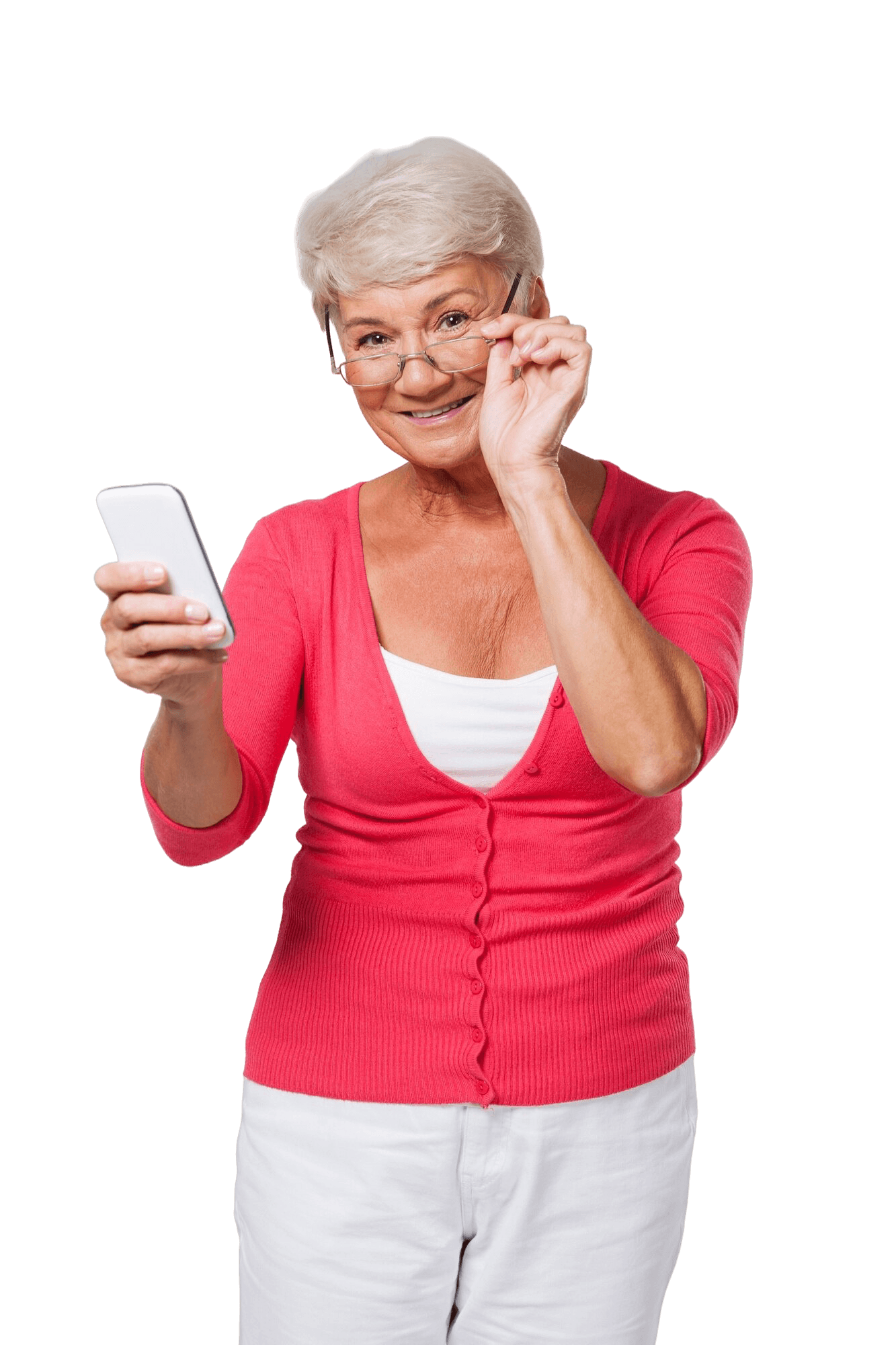 The FlowCRM app on the tablet