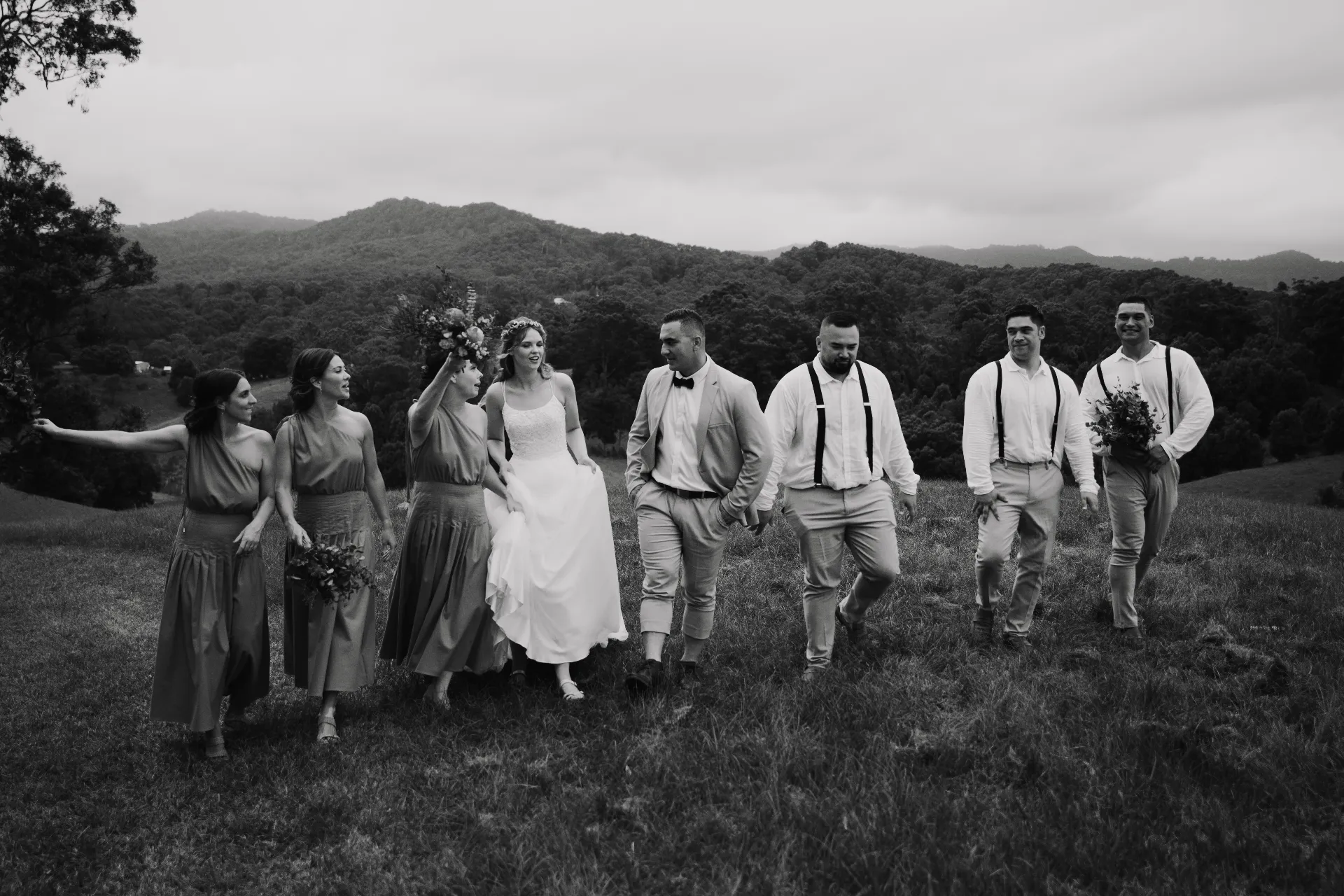 man and woman holding hands focus photo