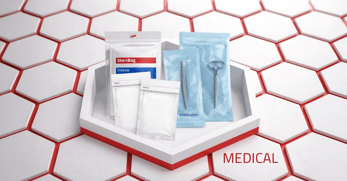 Sterilisationsbeutel für medizinische Instrumente, verschiedene Größen und sterile Verpackung