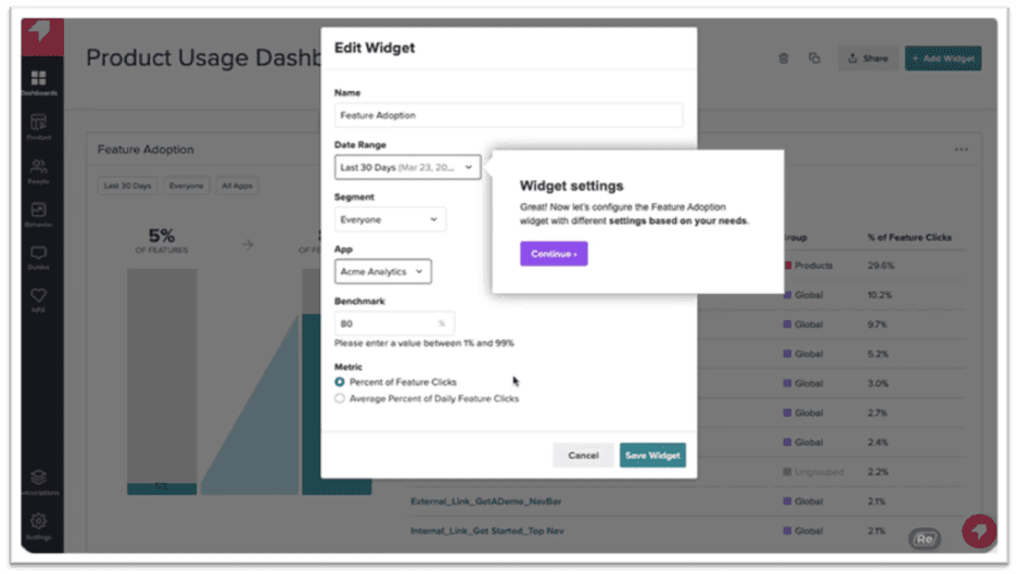 Pendo – Best for Enterprise Product Intelligence&nbsp;