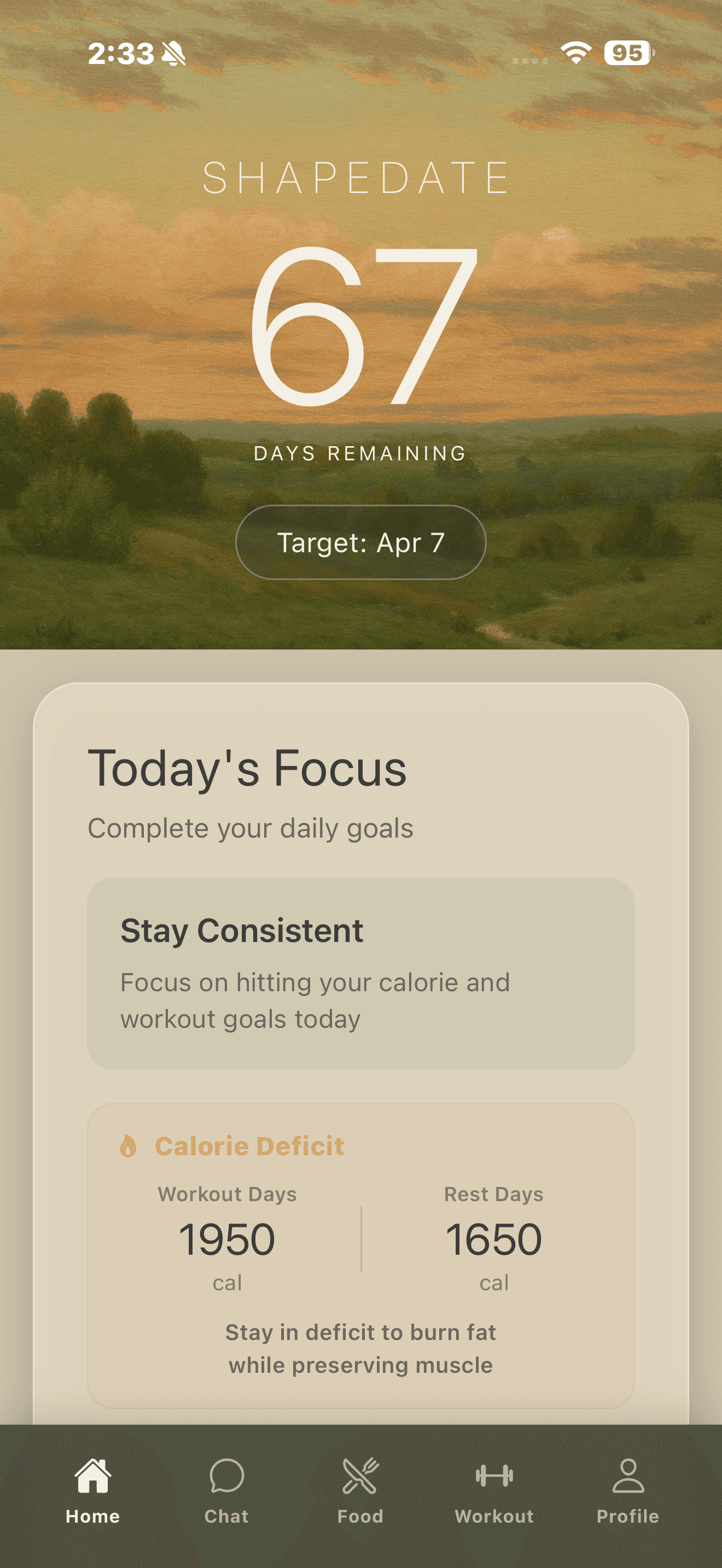 UI Screen of Dayconn Calendar