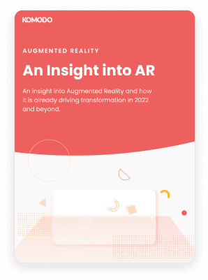 an image of a mockup front cover of the whitepaper An Insight into Augmented reality