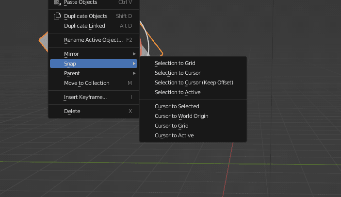 here are the shortcuts to align objects to the 3D cursor in Blender 3D, 