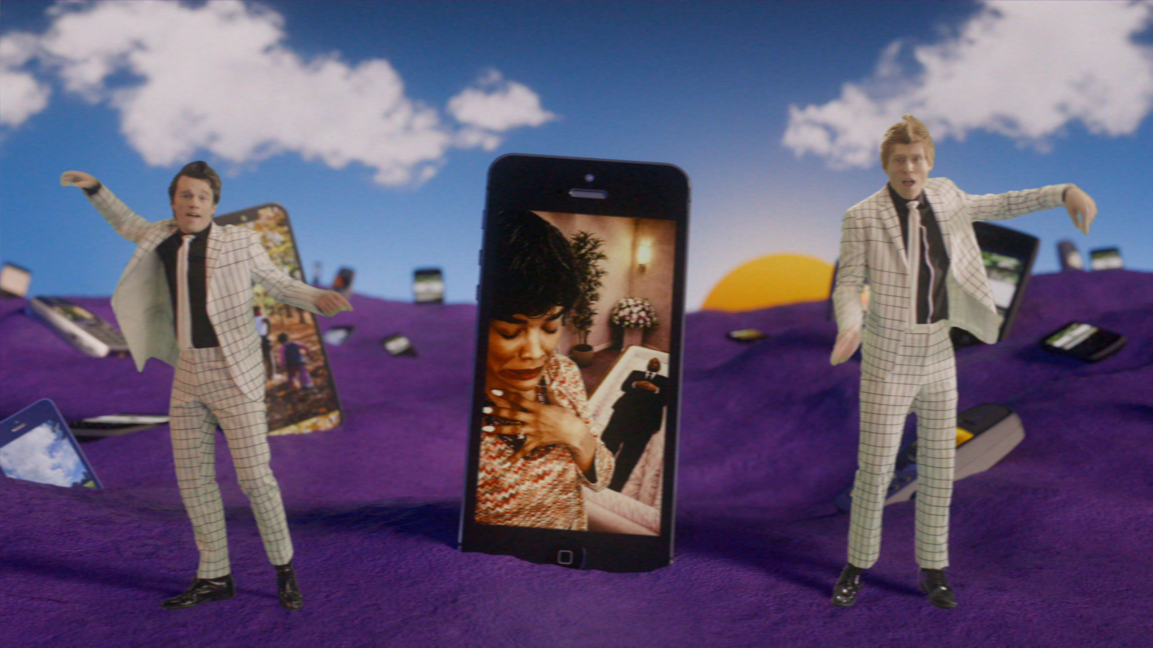 Funeral Selfie Photo Composite