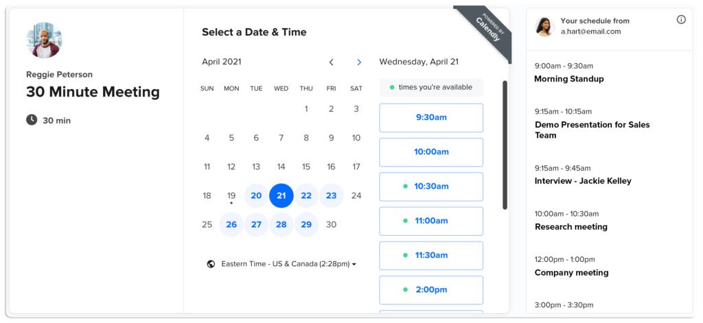 calendly productivity app