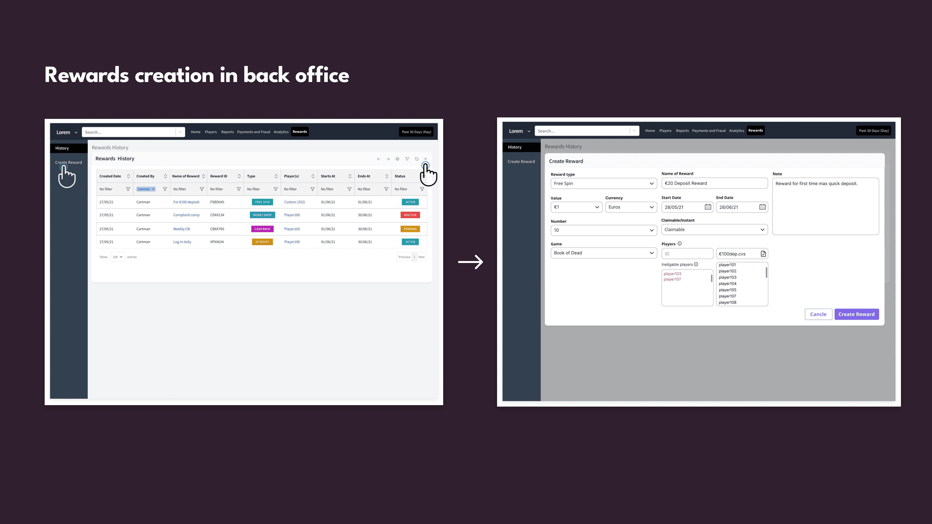 Challenges back office