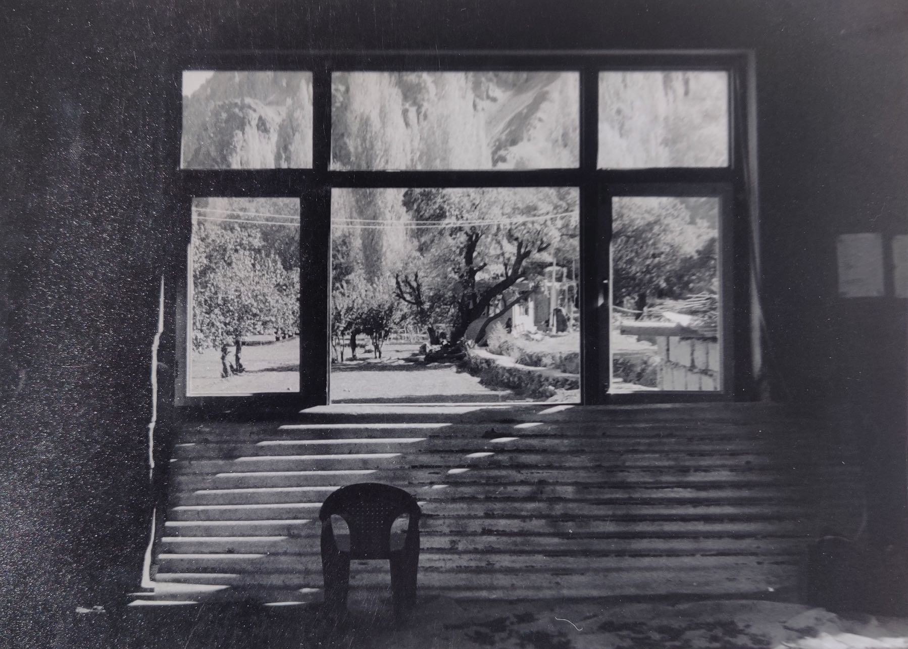 herd of sheep on road painting