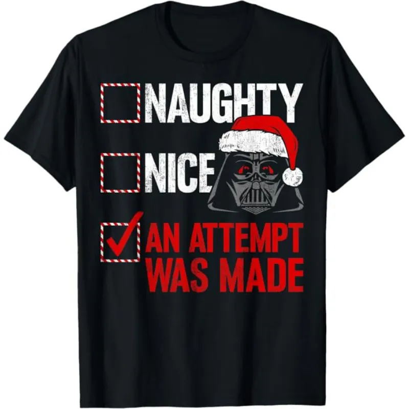 Humorous Star Wars-themed holiday T-shirt