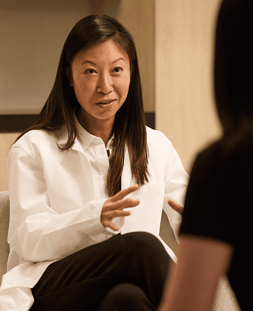 Biograph doctor meeting with a member to review results from comprehensive health assessment and longevity testing.