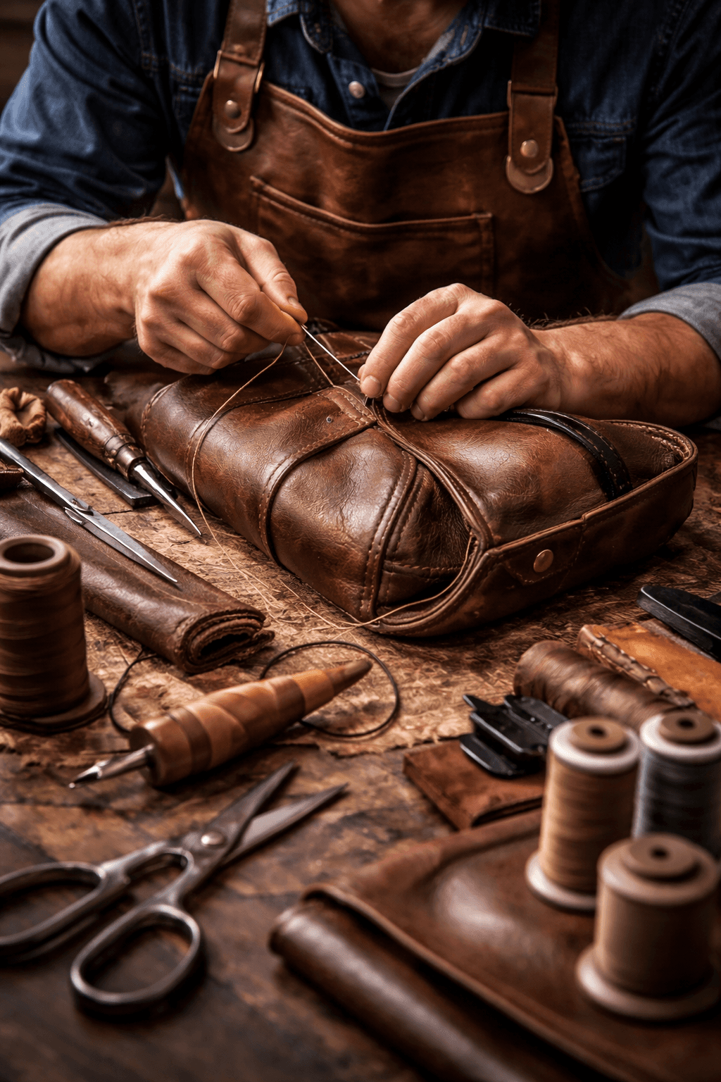 Close-up of lush, dark green leaves, some glossy and wet, against a muted background.