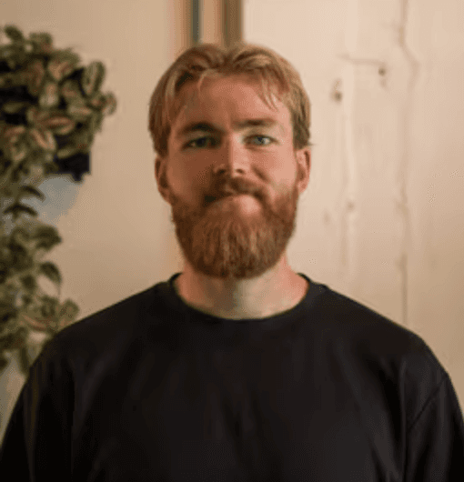 A photo of woman in red