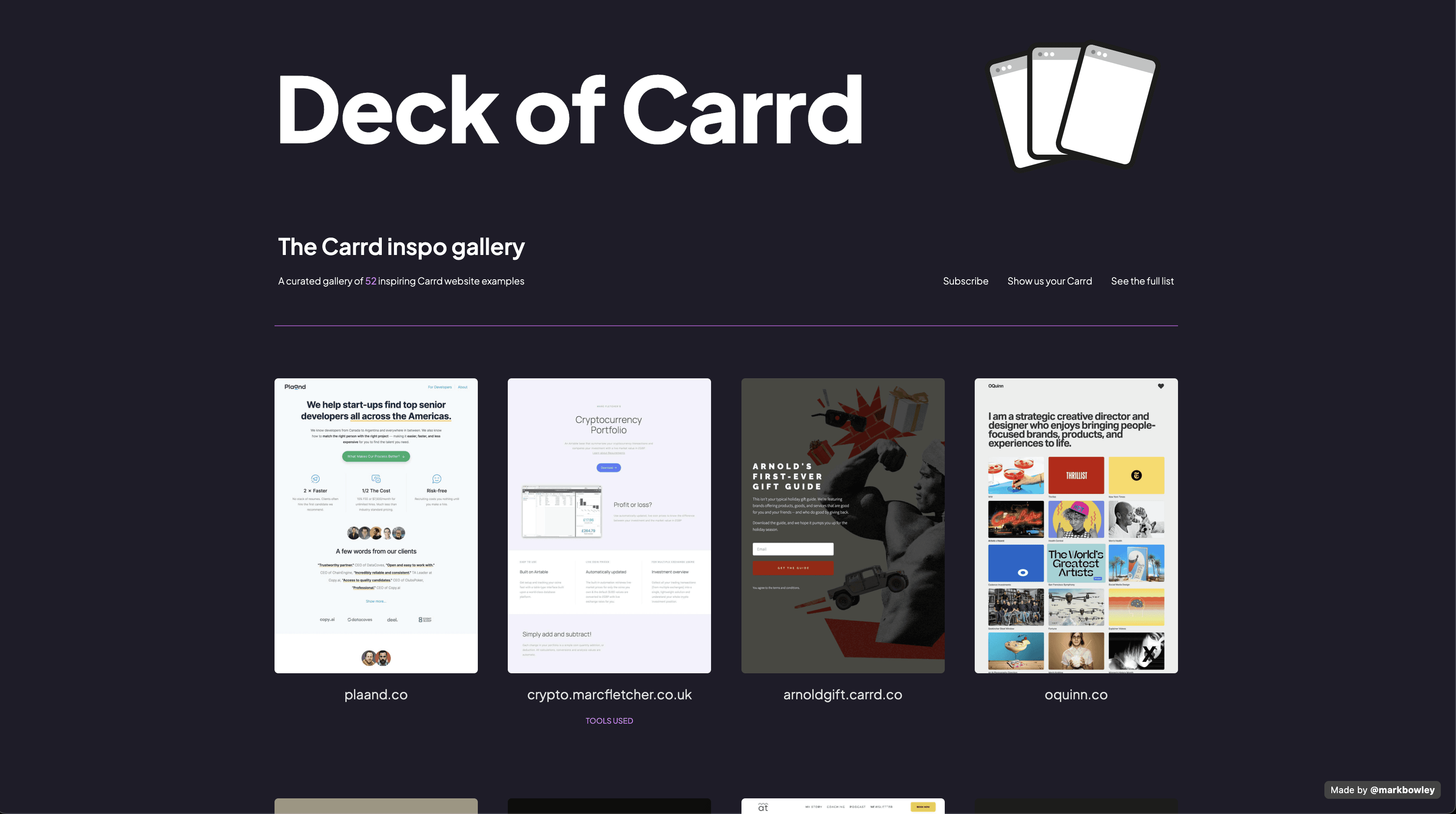 deck of carrd