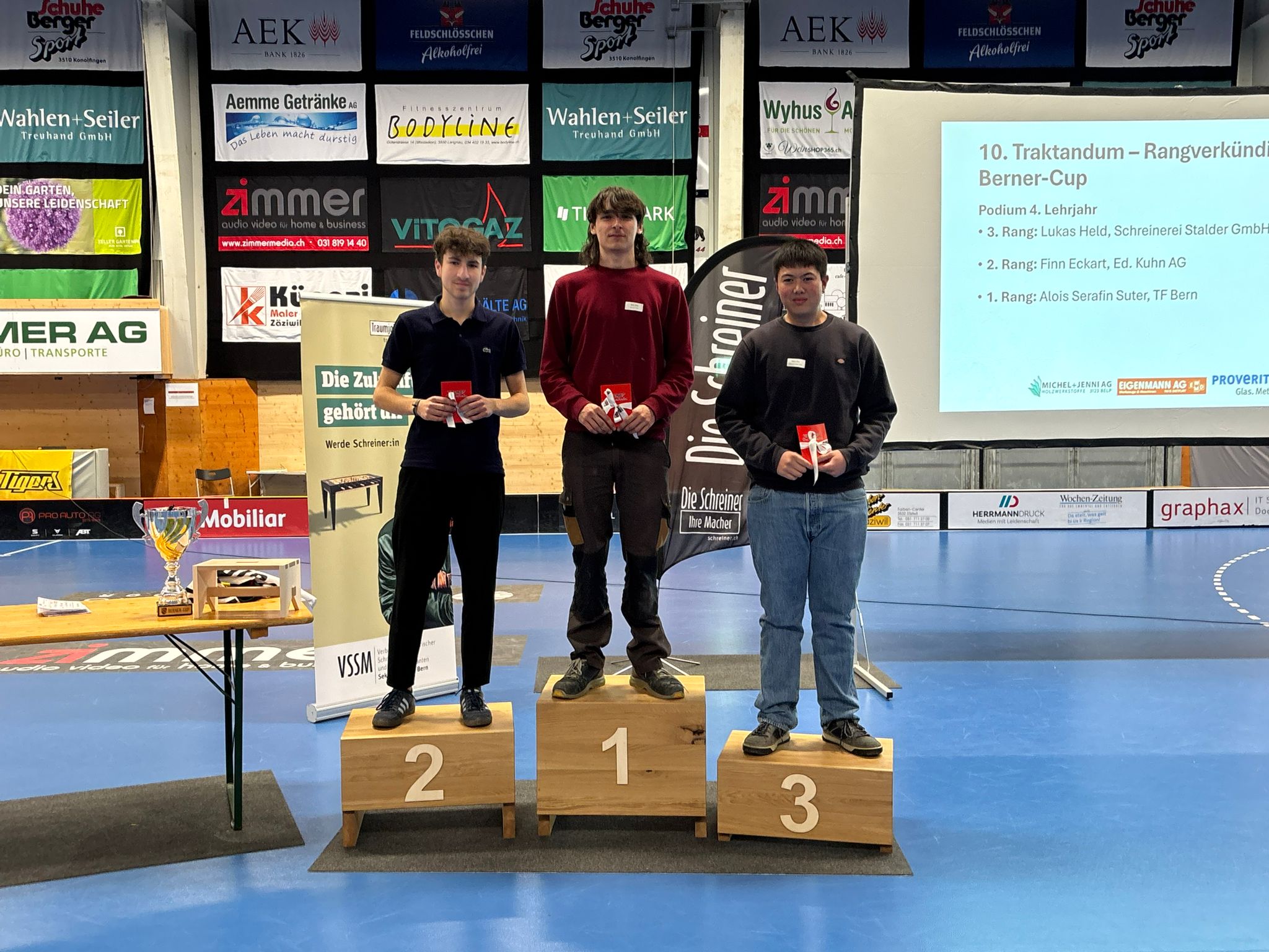 Podestplatz 4. Lehrjahr