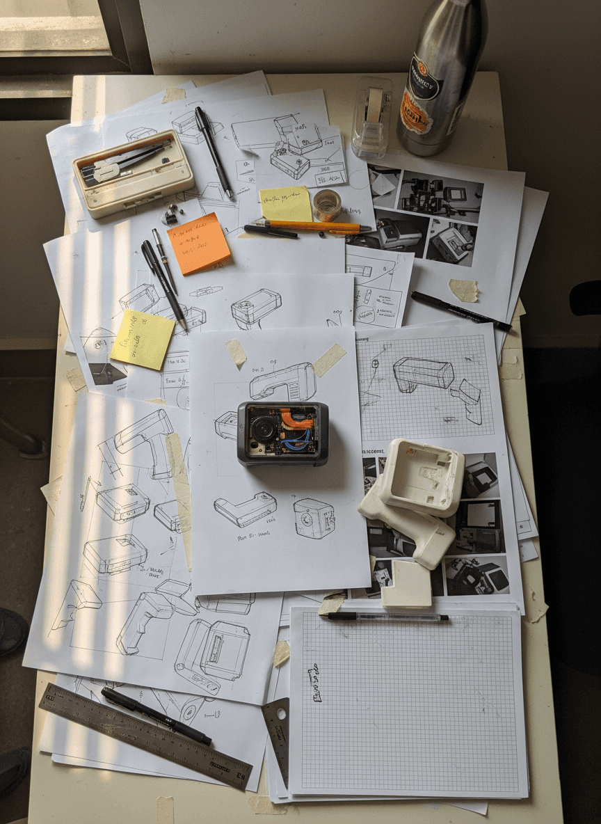 Image of a designer working on his computer