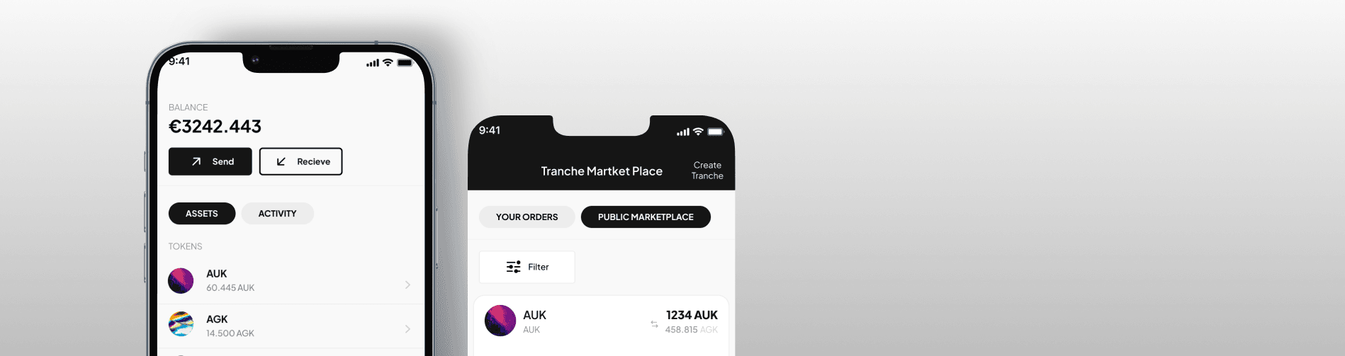 Detailed web interface of DAB:LY highlighting staking rewards, wallet balances, and transaction history