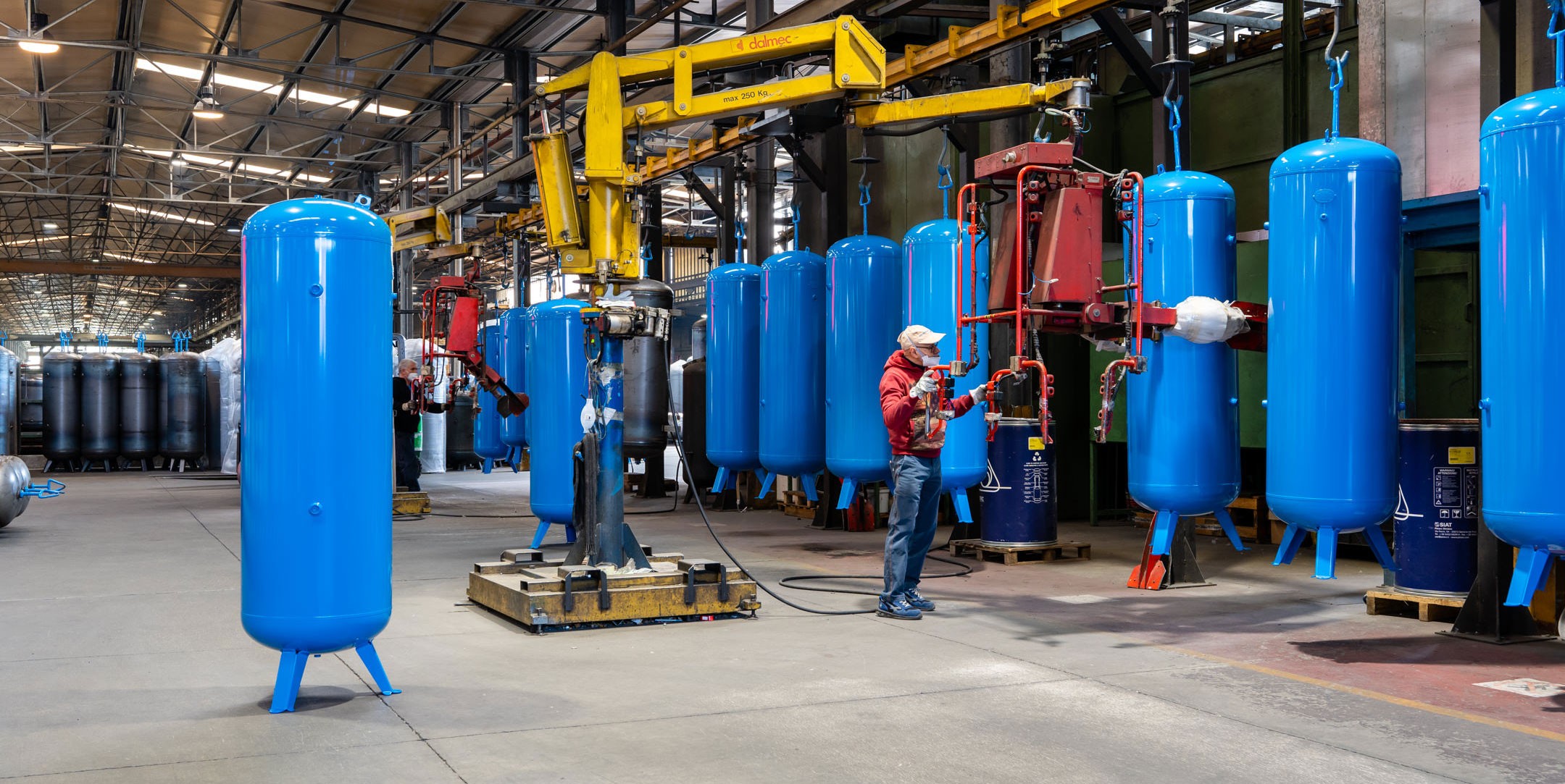 Csavarkompresszor 3D illusztráció