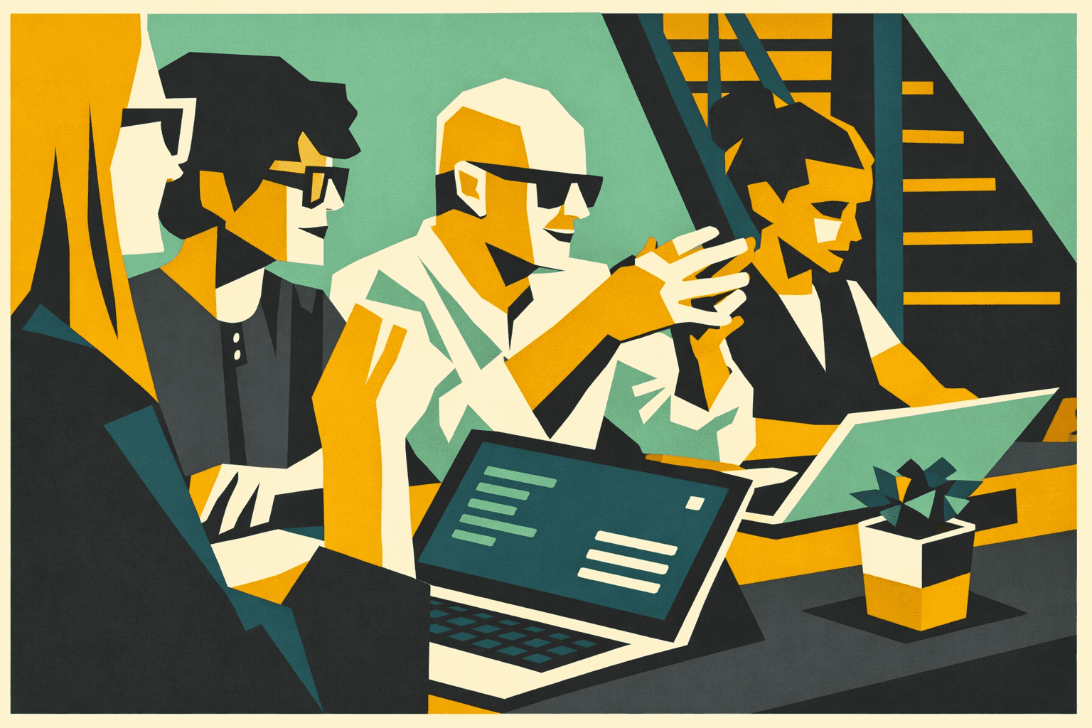 Professionisti over 30 al lavoro su laptop in un contesto dinamico, tra esperienza accumulata e bisogno di cambiamento