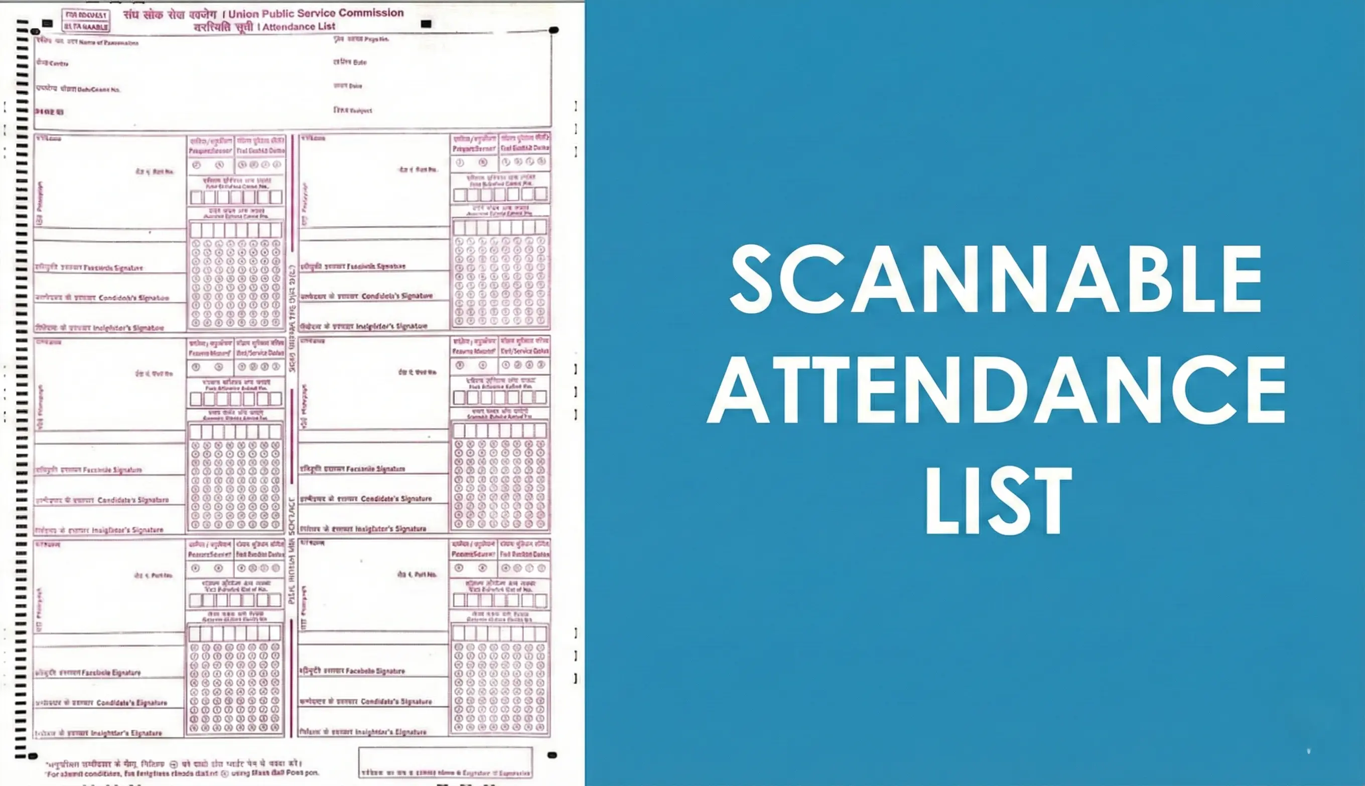 Scannable Attendance List
