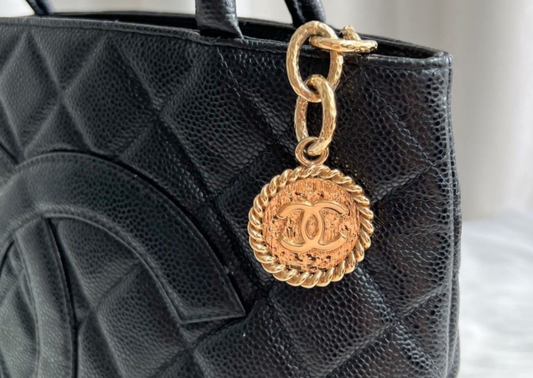 Authentic, real, Pre-loved Chanel Medallion Tote, designer luxury bags