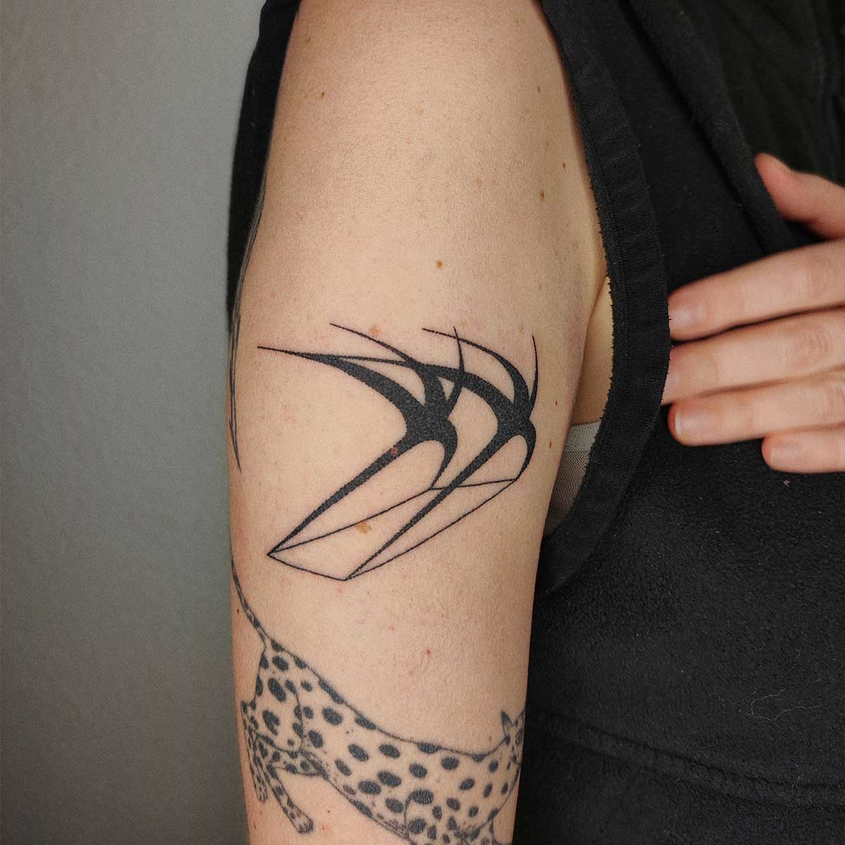 abstract shapes tattoo