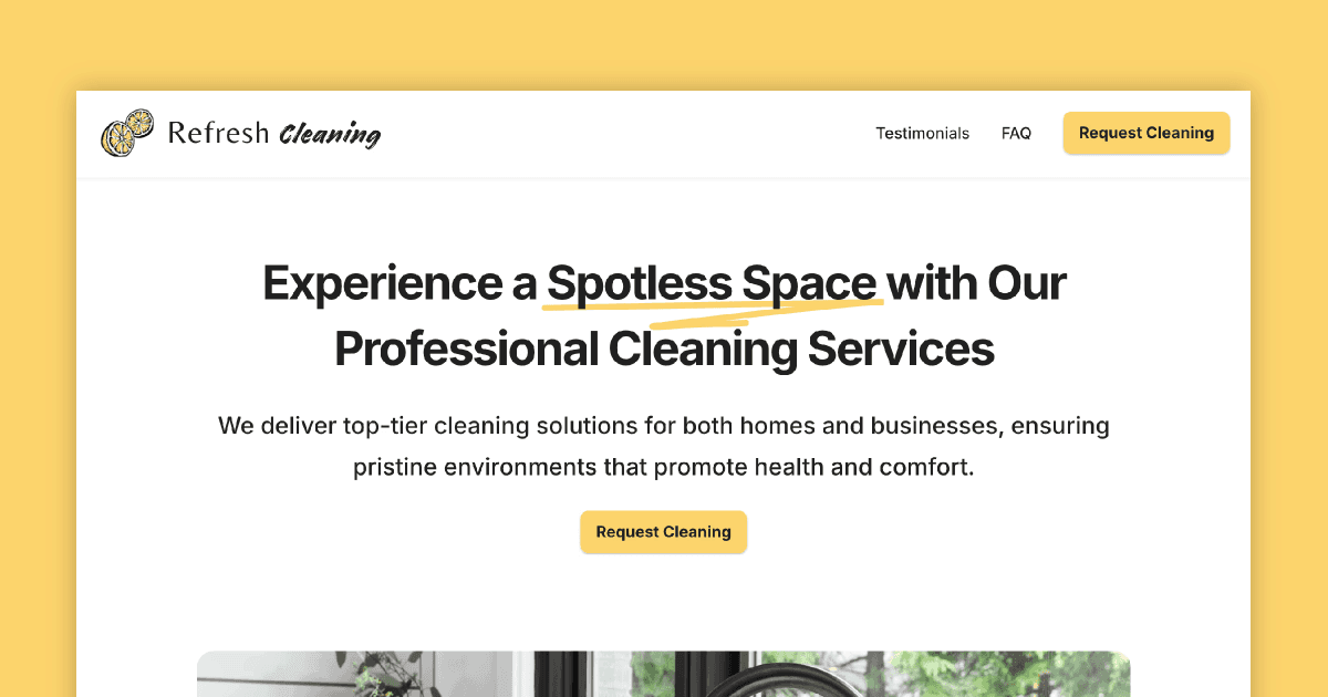 Refresh Cleaning