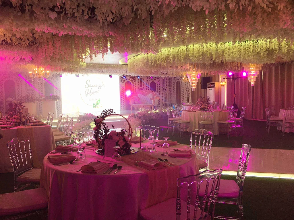 Corporate anniversary celebration with stage screen at Celestia Hall, Quezon City