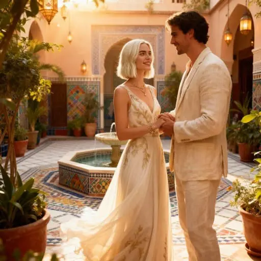 ai wedding photo generator Italian Coastal Cliffside Wedding