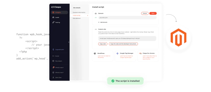 Claspo - Integrate Seamlessly via OAuth