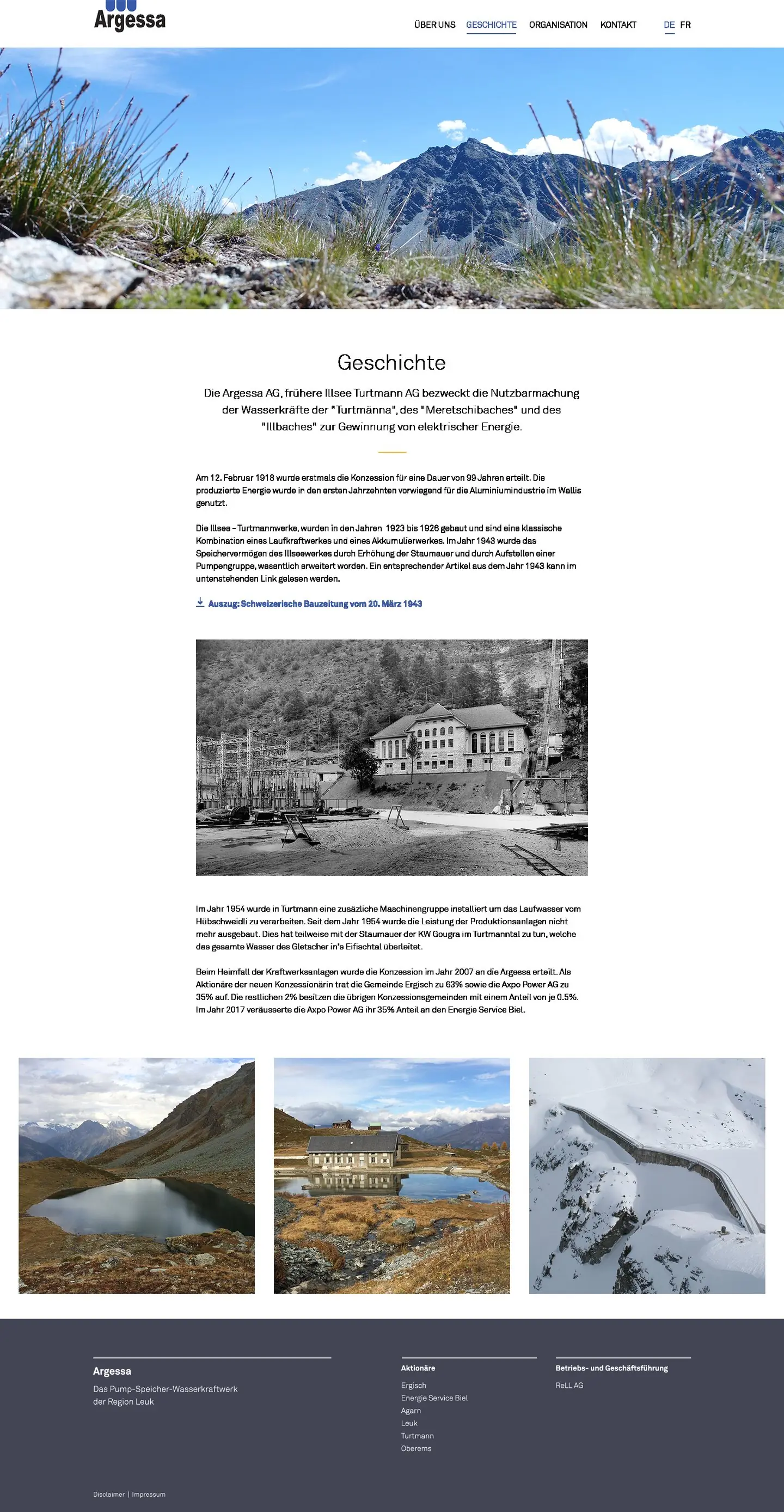 Argessa – Geschichte