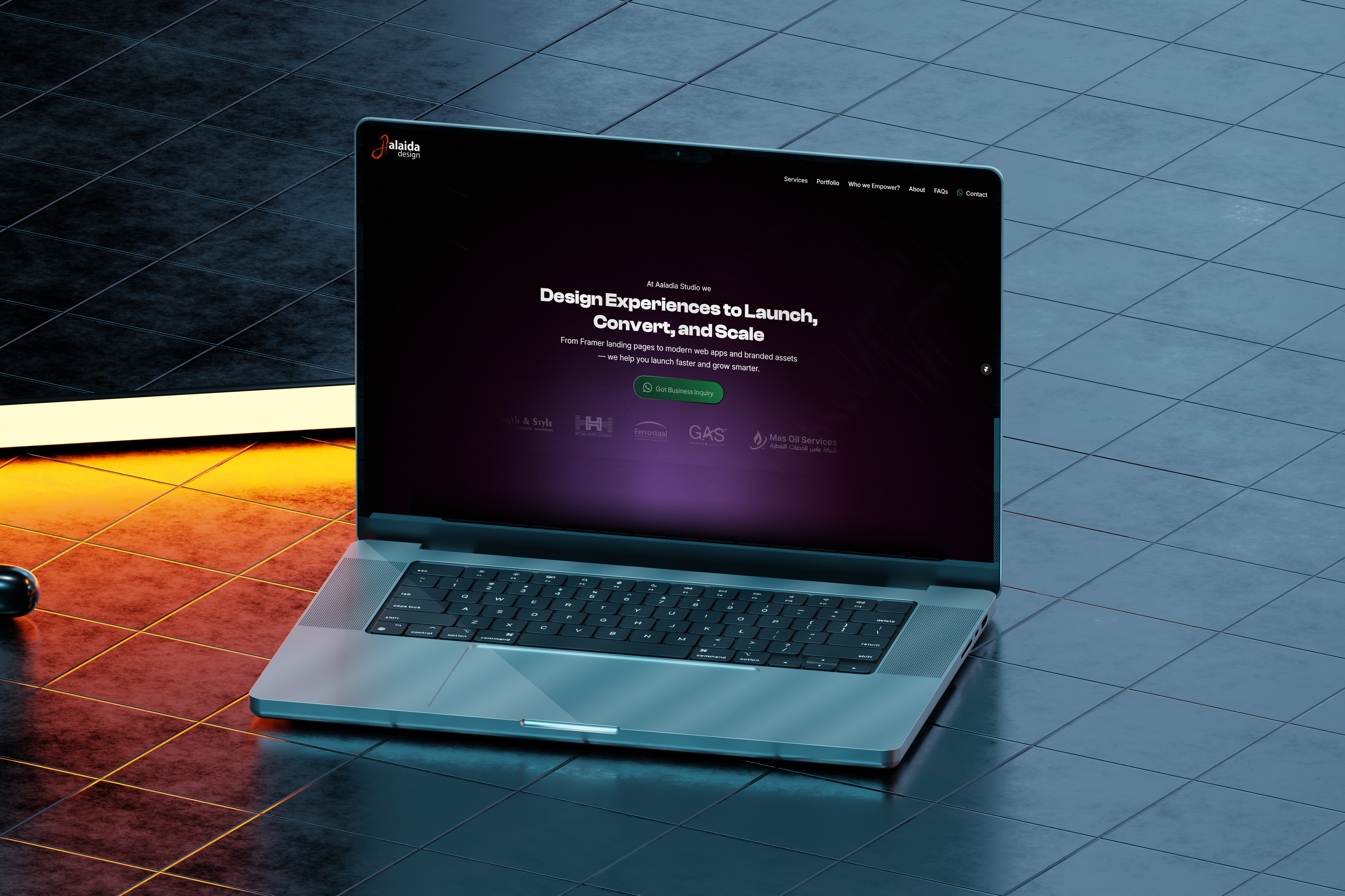 Alaida Design Studio Landing Page