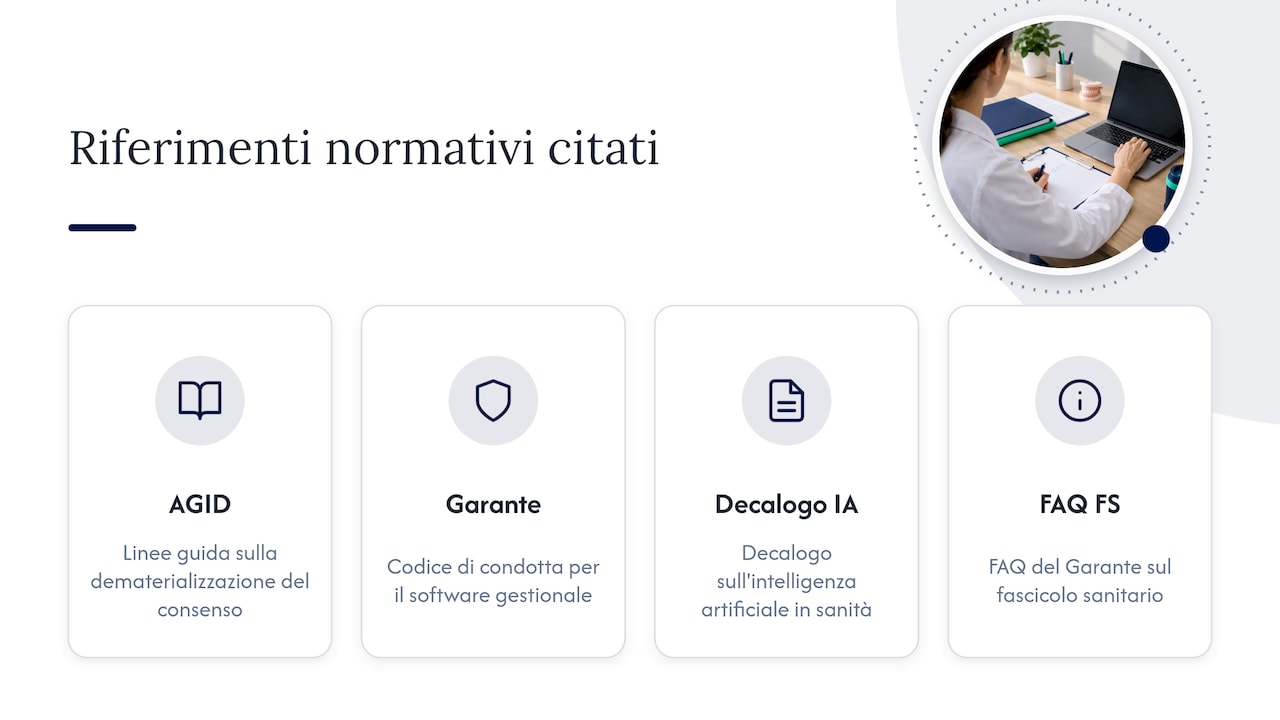 Documenti e linee guida citate — overview diagram