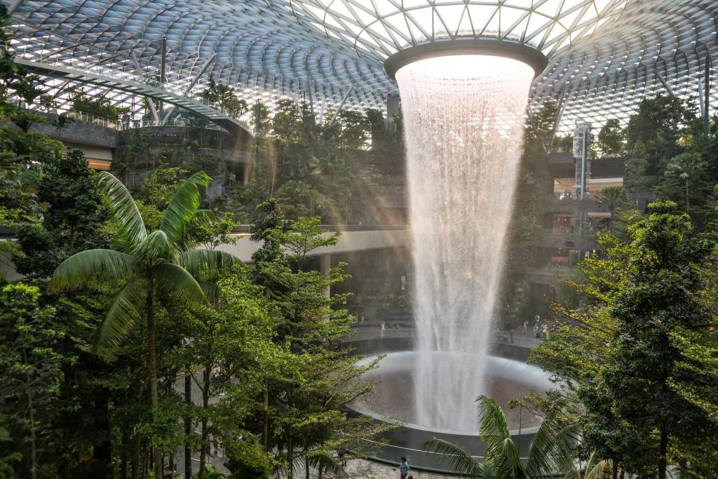 The Jewel indoor waterfall, Singapore