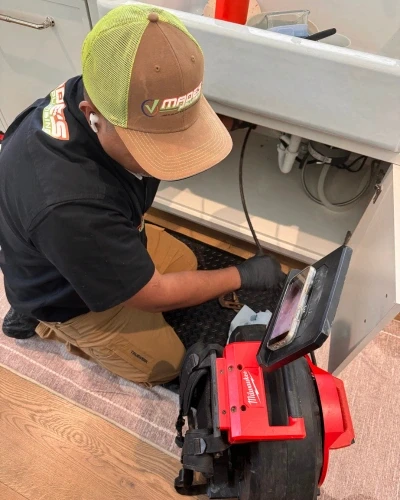 Professional drain cleaning service for drains inspection and cleaning in Arlington, TX