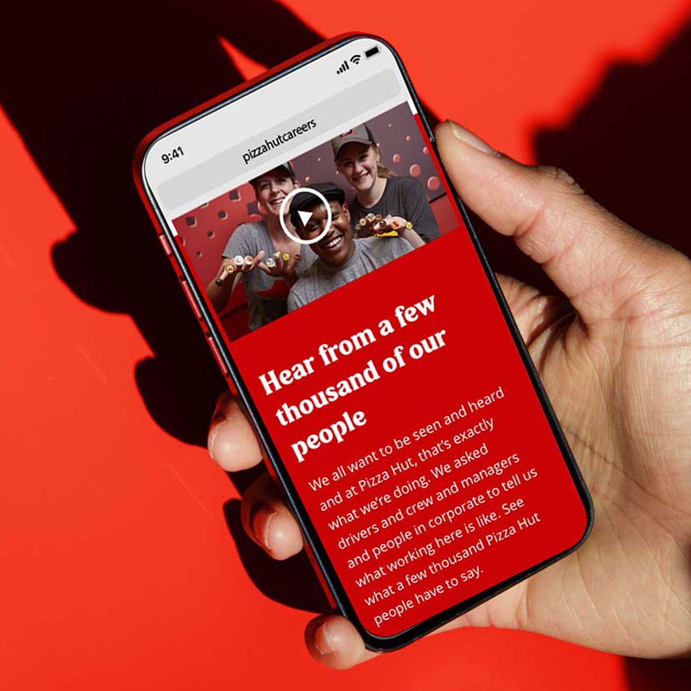 Design example of UTC Aerospace's Career site