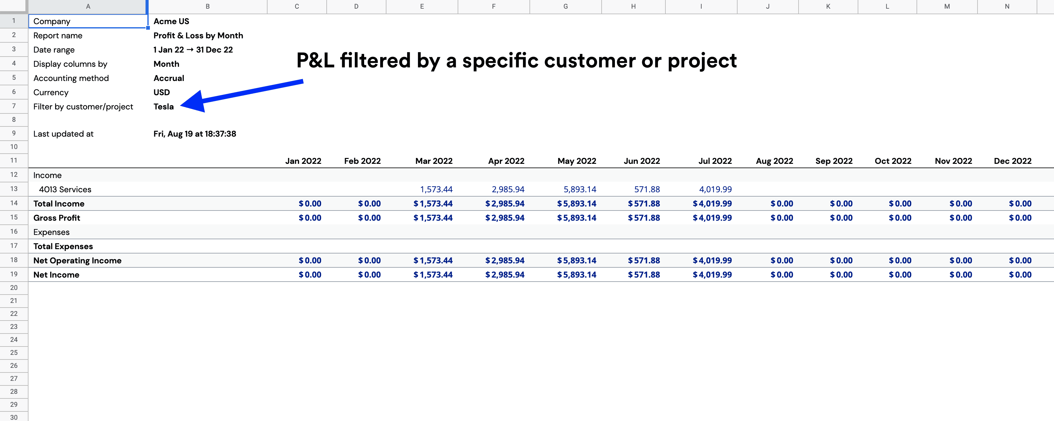Can LiveFlow import a P&L