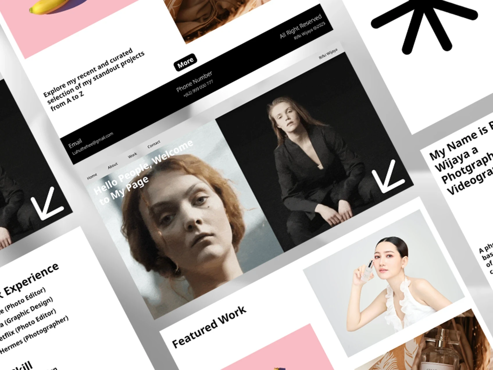 Contemporary creative porfolio screenshot