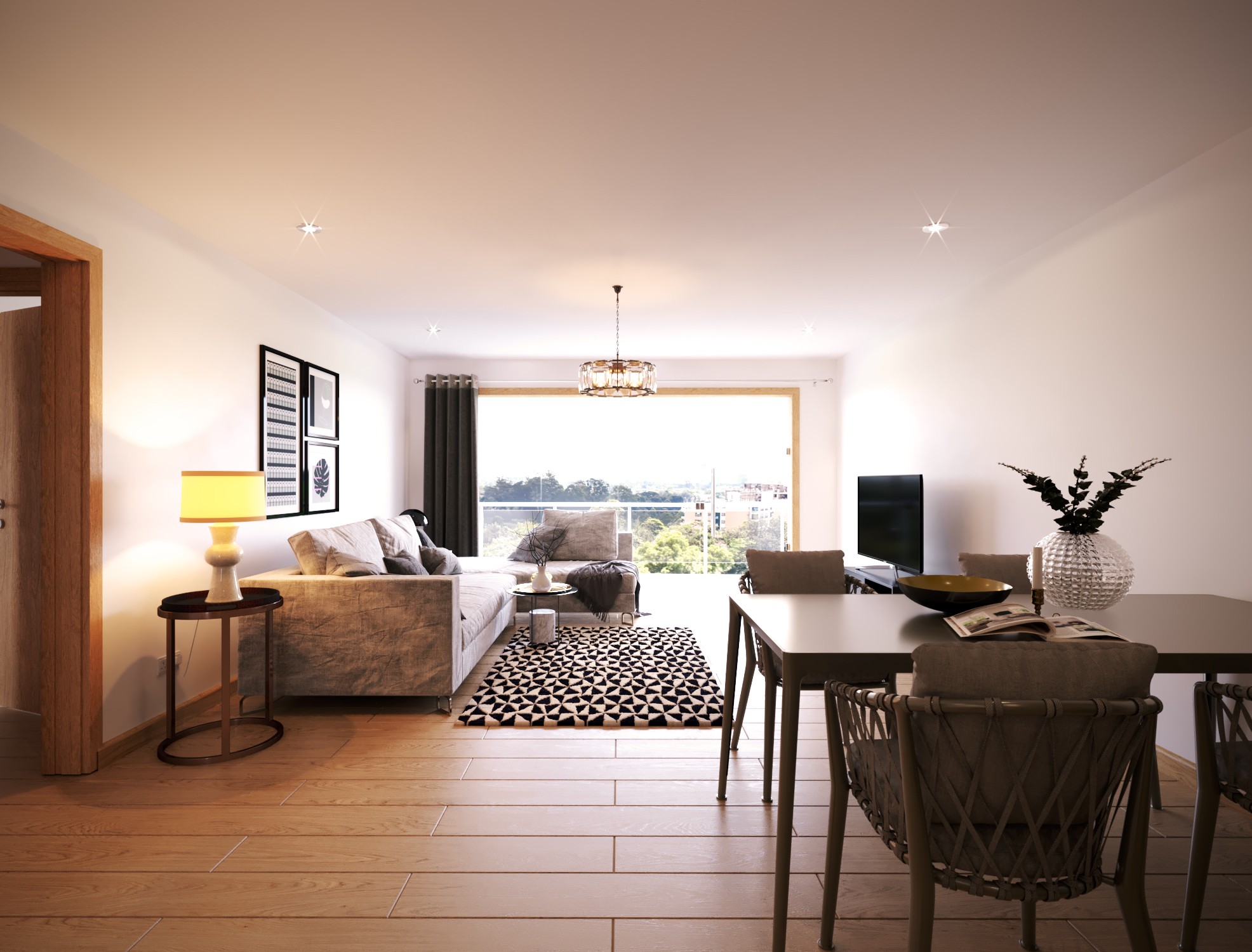 2 Bedroom Living Room 