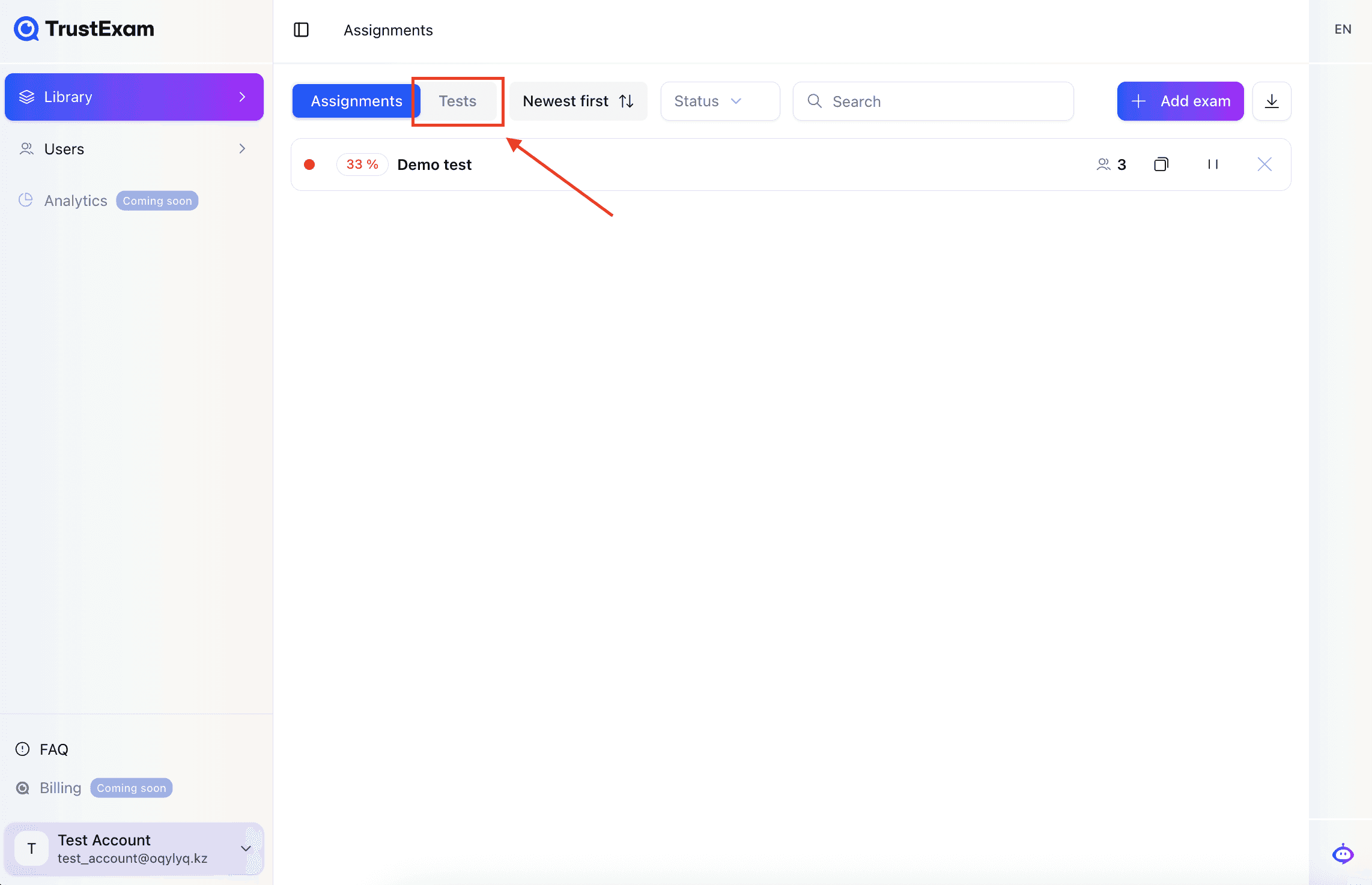Starting Test Creation — screenshot 4