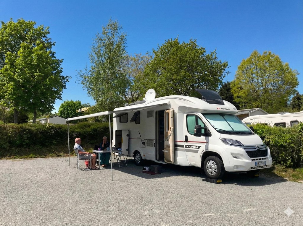 Emplacement avec camping-car