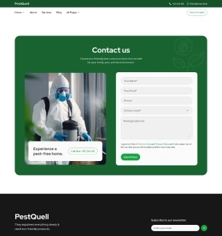 Pest Control Website Template