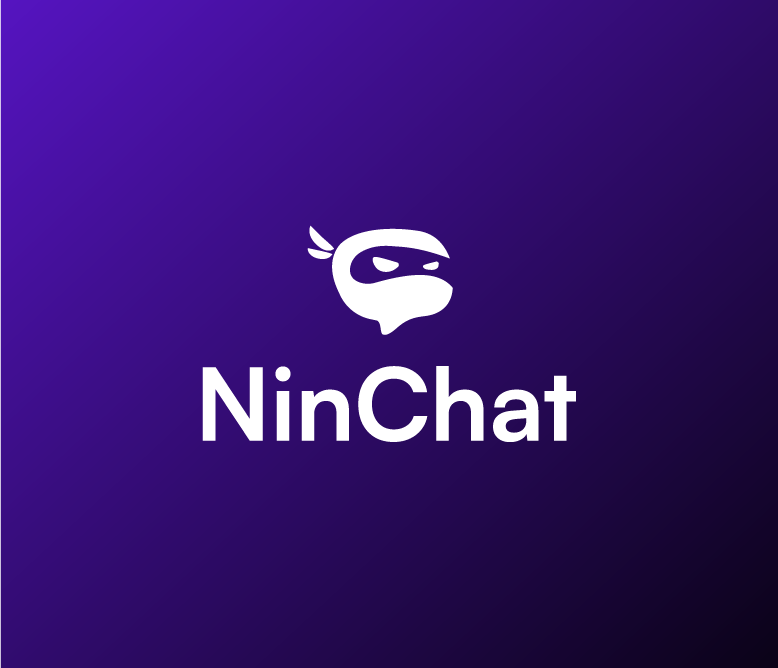 NinChat brand identity mockup
