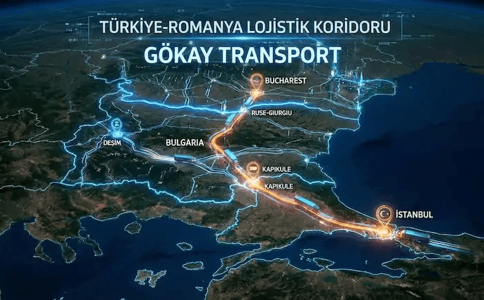 Türkiye Romanya karayolu nakliye güzergahı haritası